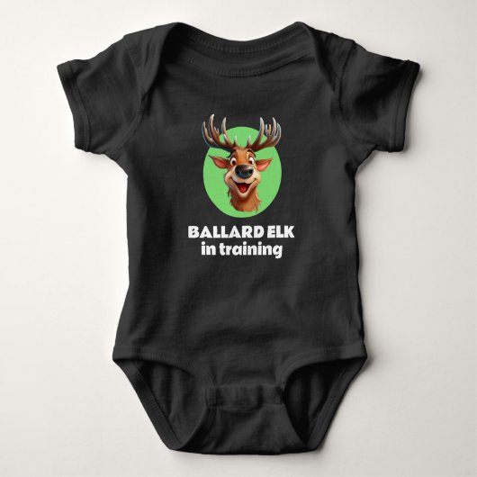 Ballard Elk in der Ausbildung Baby Strampler (Vorderseite)