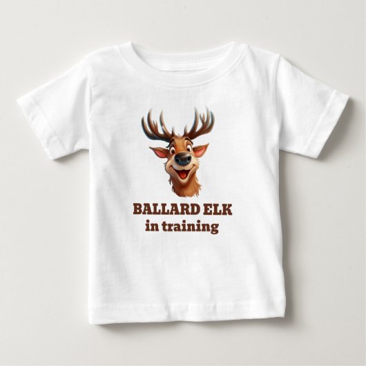 Ballard Elk in der Ausbildung Baby T-shirt (Vorderseite)