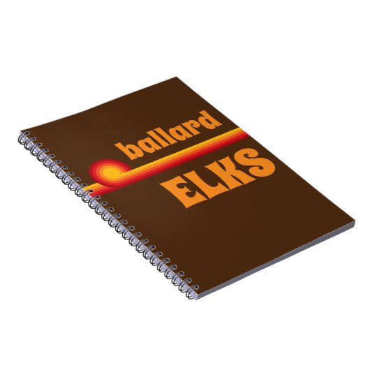Ballard Elks Retro Rainbow Notizblock (Rechte Seite)