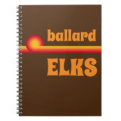 Ballard Elks Retro Rainbow Notizblock (Vorderseite)