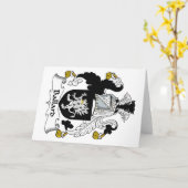 Ballard Familienwappen Karte (Gelbe Blume)