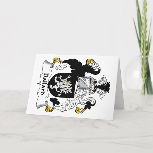 Ballard Familienwappen Karte (Vorderseite)