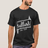Ballard Seattle Washington Est 1889 Nachbarschaft T-Shirt (Vorderseite)