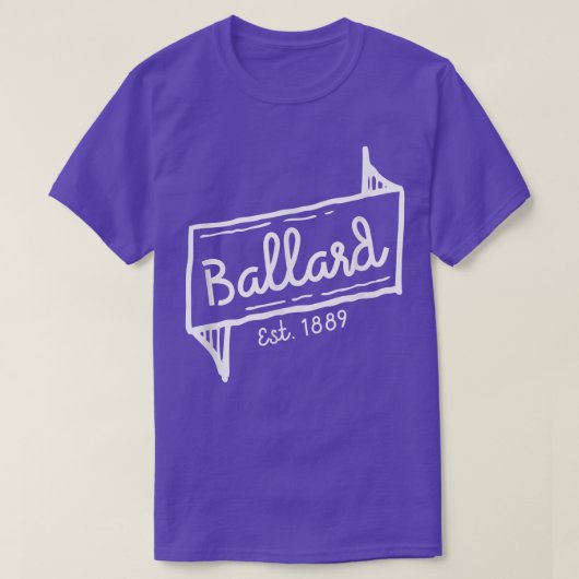 Ballard Seattle Washington Est T-Shirt (Design vorne)
