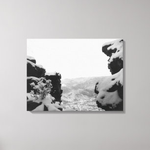 Ballast, wie von der weißen Felsen-Fotografie Leinwanddruck