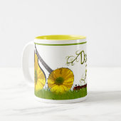 Ballast-Wiederbelebung im Gras Zweifarbige Tasse (Vorderseite Links)