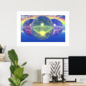 Bälle 2 - nicht natürlicher Regenbogen (Lichtgrenz Poster (Heimbüro)