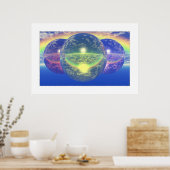 Bälle 2 - nicht natürlicher Regenbogen (Lichtgrenz Poster (Küche)