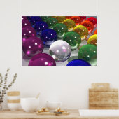 Bälle auf Licht Poster (Küche)