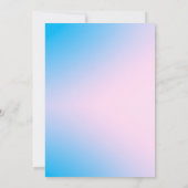 Bälle oder keine Bälle Bubble Tea Boba Geschlecht Einladung (Rückseite)