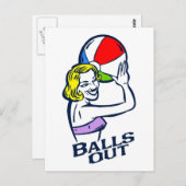 Bälle Postkarte (Vorne/Hinten)