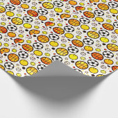 Bälle! Schleifpapier Geschenkpapier (Ecke)