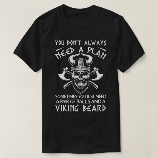 Bälle und Bart viking Classic TShirt (Design vorne)