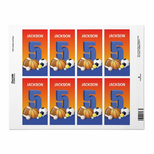 Bälle zum 5. Geburtstag (Vorne)