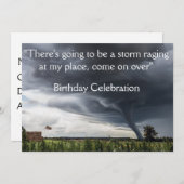 Ballen des Sturmtornados oder lifing des Heus des Einladung (Vorne/Hinten)