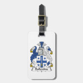 Ballentine Familienwappen Gepäckanhänger (Vorderseite vertikal)