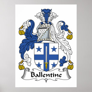 Ballentine Familienwappen Poster