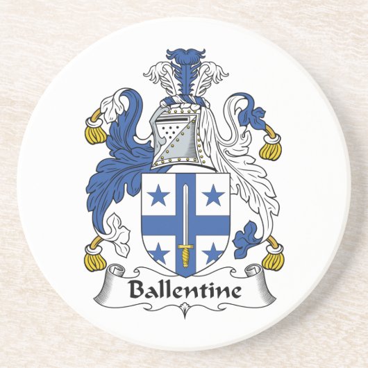 Ballentine Familienwappen Untersetzer (Vorne)