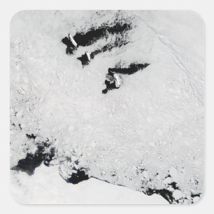 Balleny Inseln, nahe der Antarktis Quadratischer Aufkleber