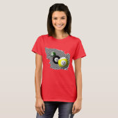 Bällepsychobabble-Spritzen des Pool-3D T-Shirt (Vorne ganz)