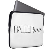 "Baller" Ballerina Laptopschutzhülle (Vorne Rechts)