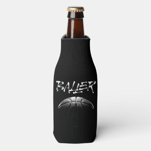 Baller (Basketball) Flaschenkühler (Flaschenvorderseite)