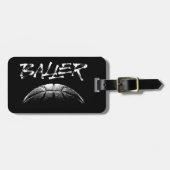 Baller (Basketball) Gepäckanhänger (Vorderseite horizontal)