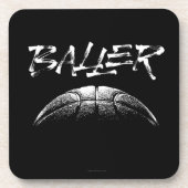 Baller (Basketball) Getränkekoaster Getränkeuntersetzer (Vorderseite)