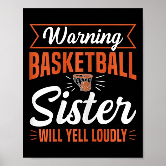 Baller Family Basketball-Angebot für einen Basketb Poster (Vorne)