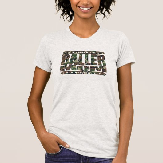 BALLER MAMA - ich bin Gangster-inländische T-Shirt (Vorderseite)
