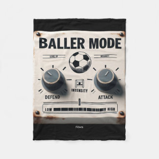 Baller Mode - White Eroded Sign Attack And Defend  Fleecedecke