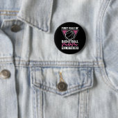 Baller Mother Hooping Bball - Hoops Player Basketb Button (Beispiel)