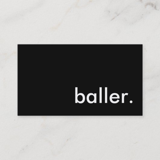 baller. visitenkarte (Vorderseite)