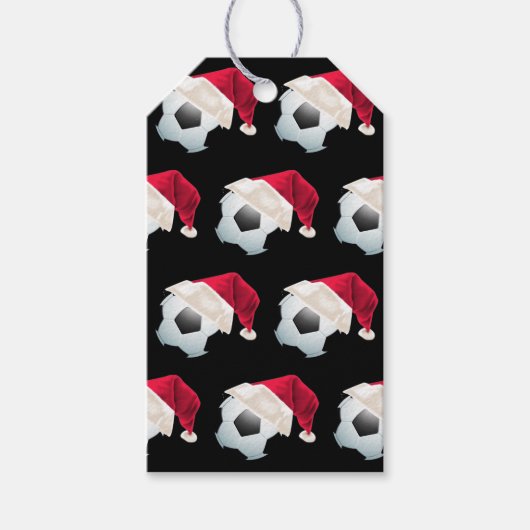 Baller Weihnachtsfußball Fußball Weihnachtssport Geschenkanhänger (Vorderseite)