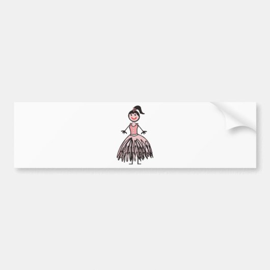 Ballerina 1 autoaufkleber (Vorne)