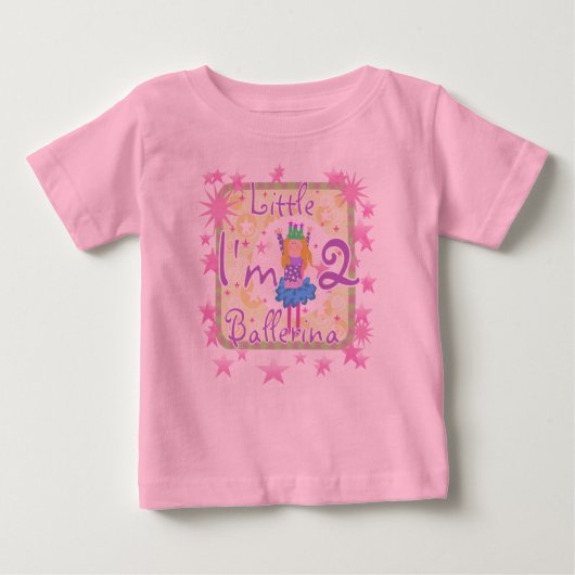 Ballerina 2. Geburtstag Baby T-shirt (Vorderseite)