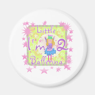 Ballerina-2. Geburtstag Magnet