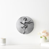Ballerina 2 runde wanduhr (Zuhause)