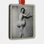 Ballerina 2 silbernes ornament (Rechts)