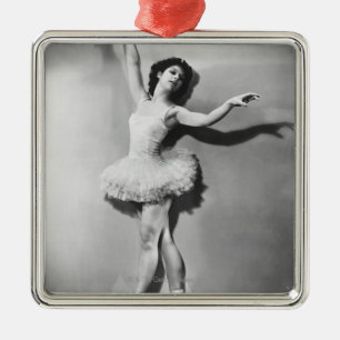 Ballerina 2 silbernes ornament