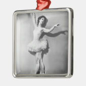 Ballerina 2 silbernes ornament (Links)