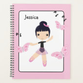 Ballerina 6 Niedlich Dance Girl Planner Planer (Vorderseite)