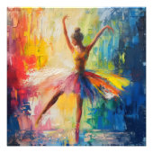 Ballerina Abstrakte Kunst Fotodruck (Vorne)