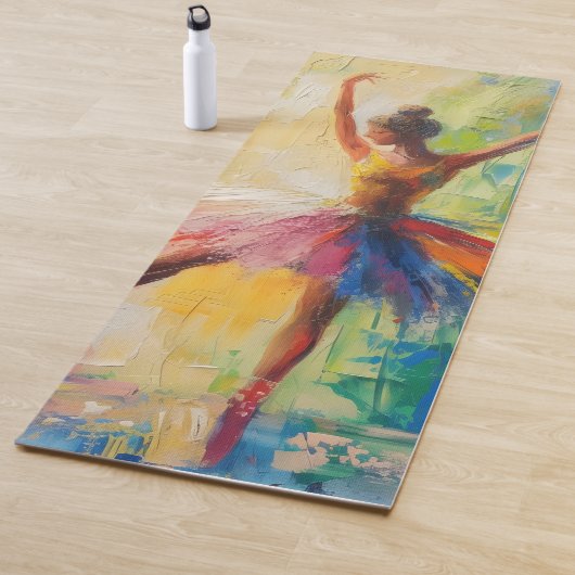 Ballerina Abstrakte Kunst Yogamatte (Beispiel)