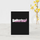 Ballerina - Abstraktes Ballett Karte (Gelbe Blume)