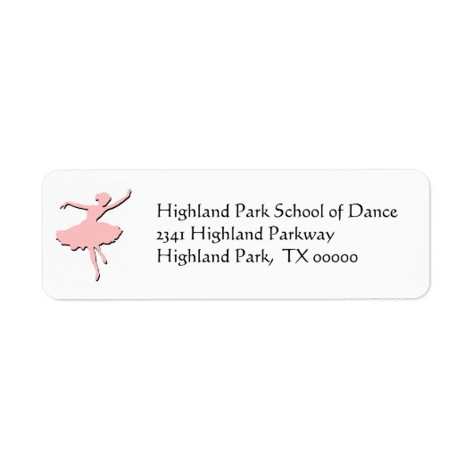 Ballerina Address Labels (Vorne)