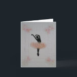 Ballerina All Chance Card Karte<br><div class="desc">Original Ballerina dancing in her needle tatted skirt with accented corners. Embossed layered detailing created by Debbie Passinger. Anyone can frame it and decorate their home,  bedroom or office as well.</div>