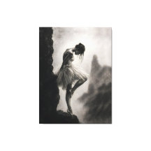 Ballerina am Klippenrand Monochrome Dramatische Ku