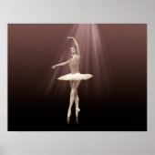 Ballerina am Pointe, Russet Tint Poster (Vorne)