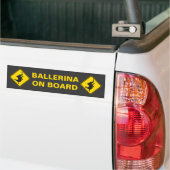 Ballerina an Bord! Autoaufkleber (Auf Lkw)